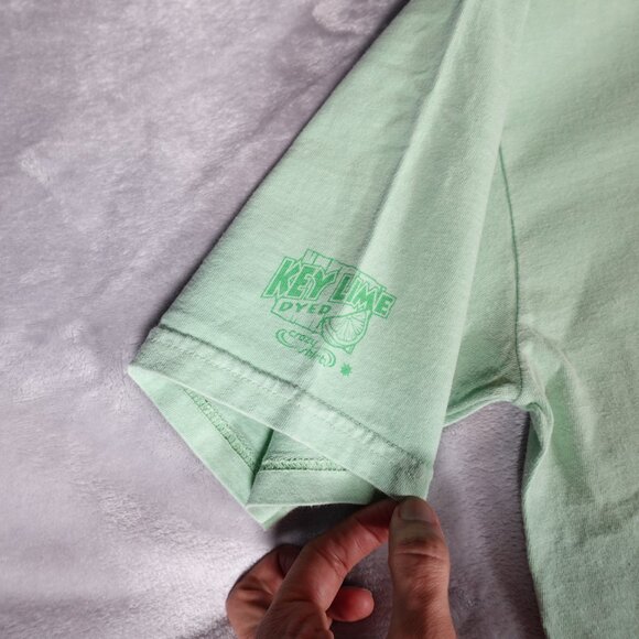 Crazy Shirts Hawaii Humane Society T Shirt Mens Small Animals Lime Dyed Green - Picture 3 of 9